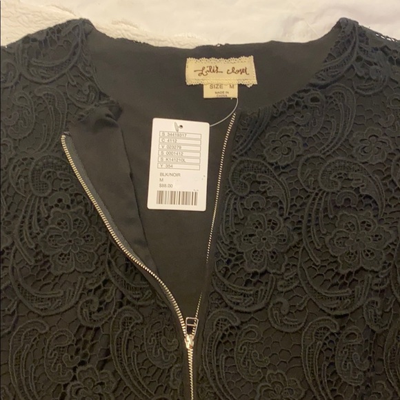 Anthropologie Black Lace Jacket - Picture 2 of 9
